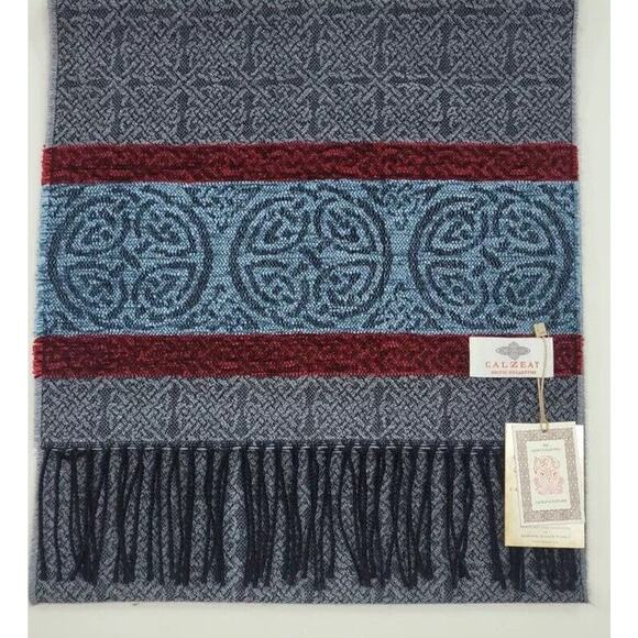 Calzeat Celtic Collection 70"x15" Woven Scarf Neck Wrap Table Runner Scotland - Picture 14 of 15